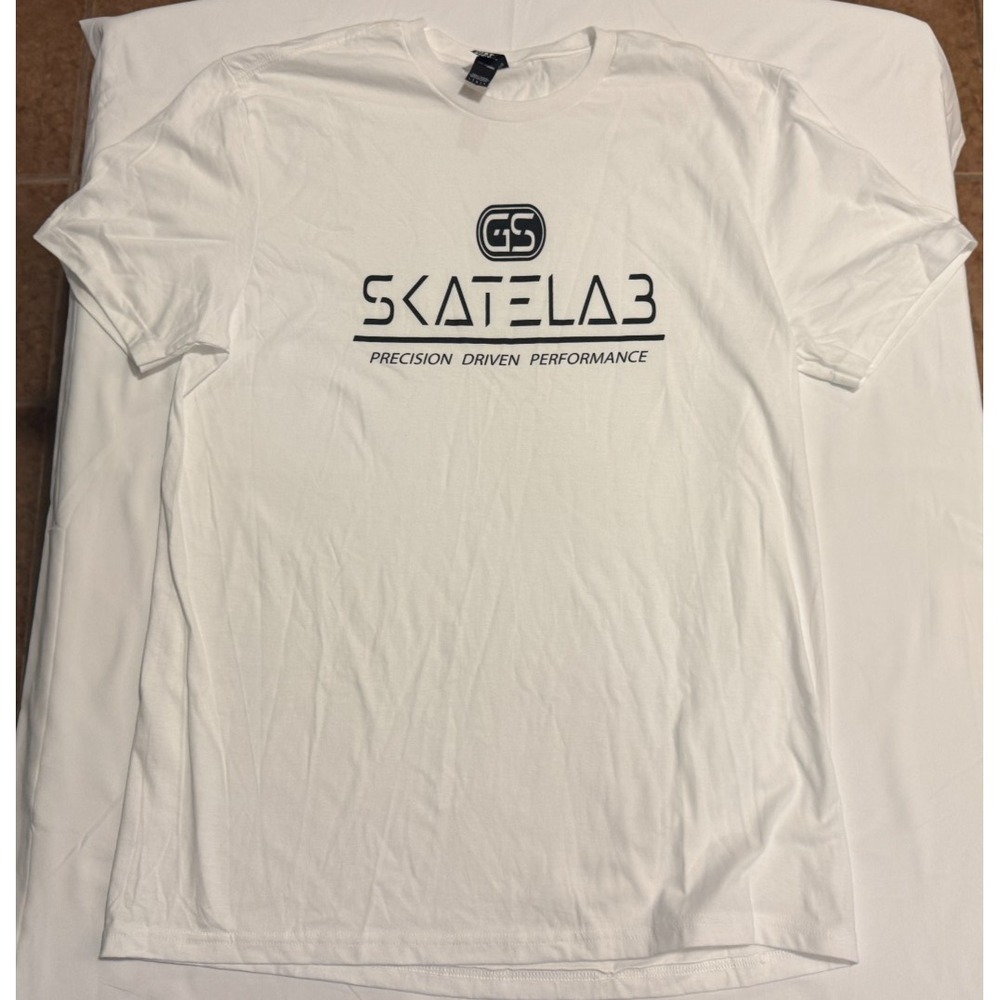 GS Skatelab District T-Shirt - White - Size L - NEW - 100% Cotton